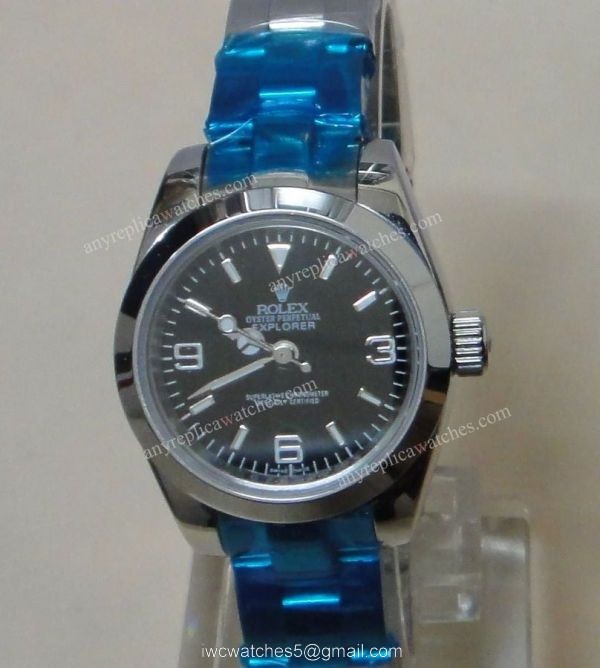 Rolex Explorer Oyster Band Black Face Replica Ladies Watch Rolex Explorer Oyster Band Black Face Replica Ladies Watch