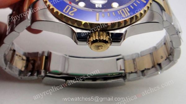 Ceramic Bezel Rolex Submariner Two Tone Blue Face Watch Ceramic Bezel Rolex Submariner Two Tone Blue Face Watch