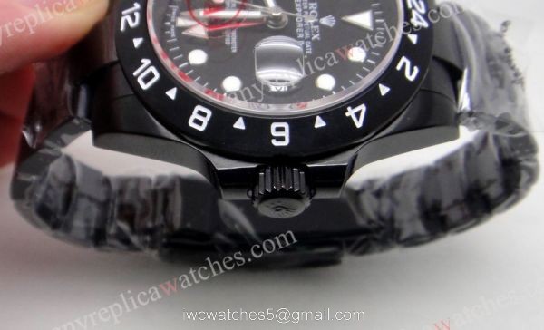 Solid Black Case Replica Rolex Explorer II Men Watch Solid Black Case Replica Rolex Explorer II Men Watch