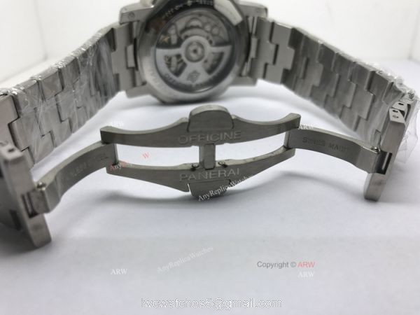Luminor Panerai GMT Stainless Steel 72 Power Reserve Movement 44mm Watch Luminor Panerai GMT Stainless Steel 72 Power Reserve Movement 44mm Watch