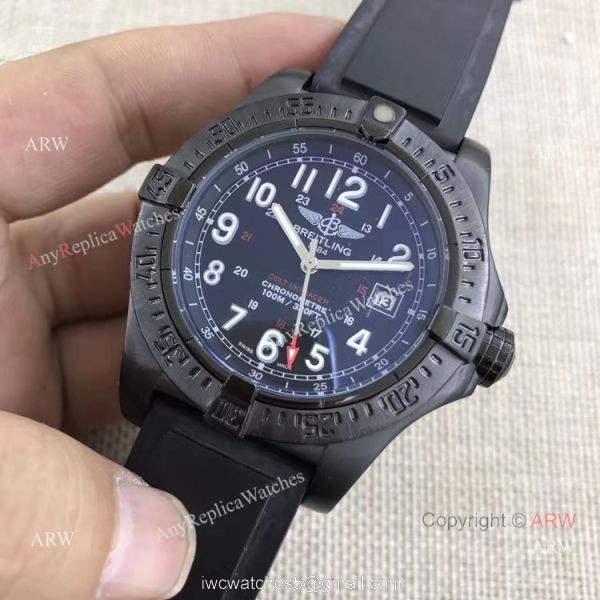Fake Breitling Colt Skyracer Black Steel Case Automatic Movement Black Rubber Strap Watch Fake Breitling Colt Skyracer Black Steel Case Automatic Movement Black Rubber Strap Watch