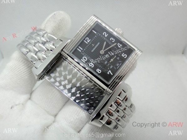 New Copy Jaeger-LeCoultre Reverso Duoface Automatic watch SS Black Dial New Copy Jaeger-LeCoultre Reverso Duoface Automatic watch SS Black Dial