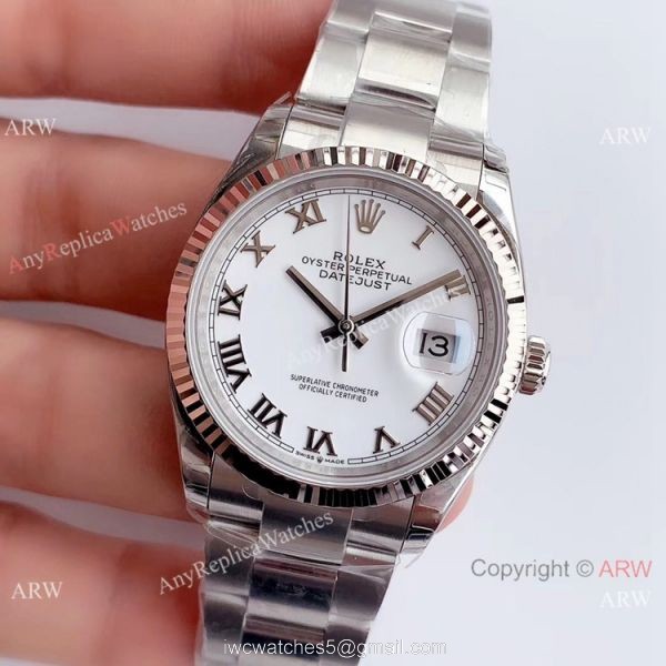 (EW)Rolex Oyster Datejust White Dial 36mm Watch Best AAA Replica Watches China (EW)Rolex Oyster Datejust White Dial 36mm Watch Best AAA Replica Watches China