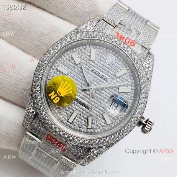 Rolex Datejust 41 SS Iced Out Watch Best AAA Replica Watches China Rolex Datejust 41 SS Iced Out Watch Best AAA Replica Watches China