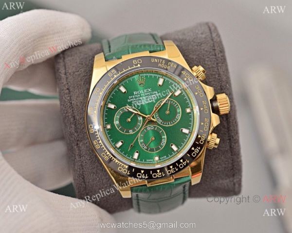 Buy Replica Rolex Daytona Watch Green Dial Black Ceramic Bezel Buy Replica Rolex Daytona Watch Green Dial Black Ceramic Bezel