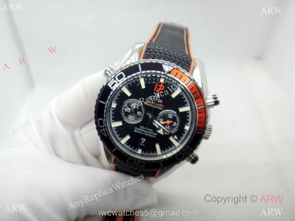 Omega Seamaster 600 Black Rubber Orange Watch Japan Quartz Omega Seamaster 600 Black Rubber Orange Watch Japan Quartz