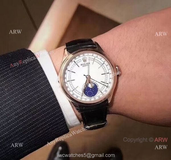 New Upgraded Rolex Cellini Moonphase Replica For Sale Rose Gold White Dial Watches New Upgraded Rolex Cellini Moonphase Replica For Sale Rose Gold White Dial Watches