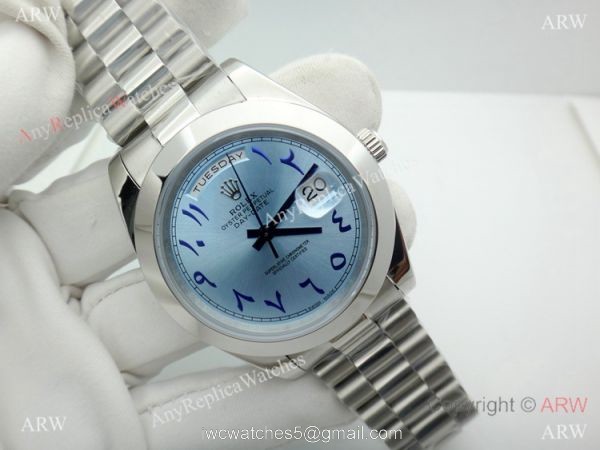 Copy Rolex Day-Date II Arabic Glacier Dial Special Middle East Edition 40mm Watch Copy Rolex Day-Date II Arabic Glacier Dial Special Middle East Edition 40mm Watch