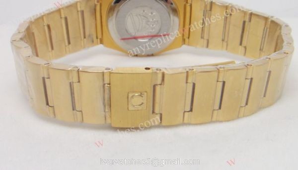 Omega Constellation Copy Yellow Gold Case Ladies Quartz Watch Omega Constellation Copy Yellow Gold Case Ladies Quartz Watch