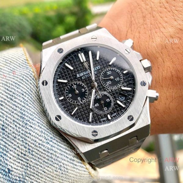 Best Quality Audemars Piguet Royal Oak Gray Chronograph Dial Watches Best Quality Audemars Piguet Royal Oak Gray Chronograph Dial Watches