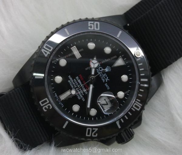 All Black Rolex Submariner Pro-hunter Black Dial Ceramic Bezel Nato Strap 40mm All Black Rolex Submariner Pro-hunter Black Dial Ceramic Bezel Nato Strap 40mm