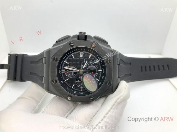 Cheap Audemars Piguet Replica Watches Royal Oak Offshore All Black 44mm Watch Cheap Audemars Piguet Replica Watches Royal Oak Offshore All Black 44mm Watch