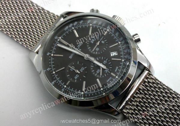 SS Breitling Transocean Chronograph Swiss Grade Black Face Men Replica SS Breitling Transocean Chronograph Swiss Grade Black Face Men Replica