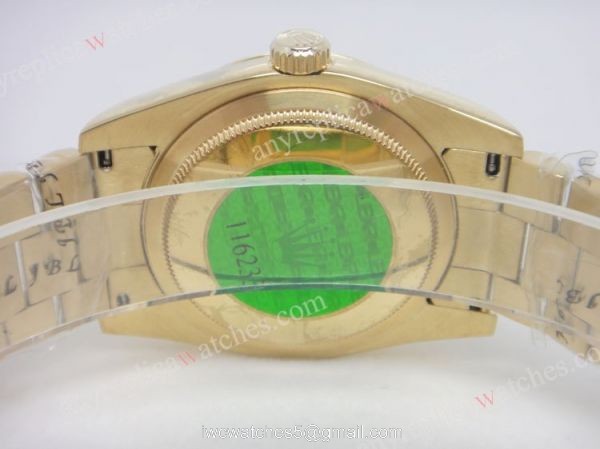 Rolex Datejust Replica Watch Gold Presidential Band Diamond Bezel Black Face Rolex Datejust Replica Watch Gold Presidential Band Diamond Bezel Black Face