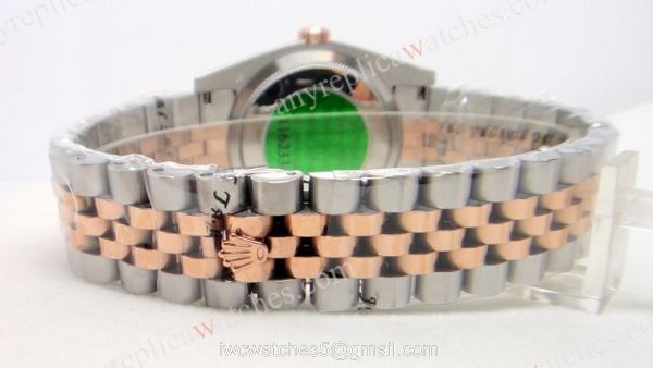 Rolex Datejust Black Dial Two tone Rose Gold Diamond Replica Watch Rolex Datejust Black Dial Two tone Rose Gold Diamond Replica Watch