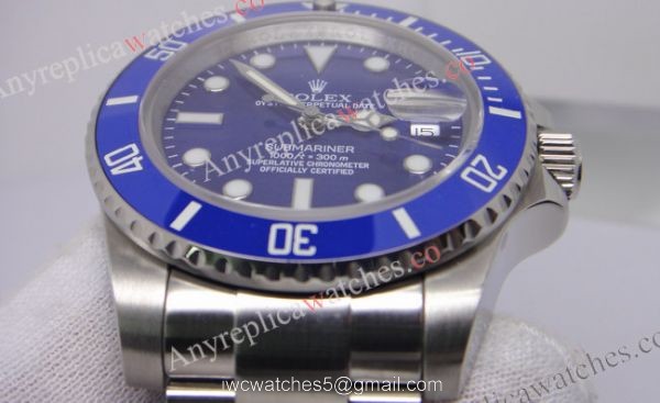 ROLEX SUBMARINER BLUE DIAL / BLUE CERAMIC WATCH SWISS ETA 2836 ROLEX SUBMARINER BLUE DIAL / BLUE CERAMIC WATCH SWISS ETA 2836