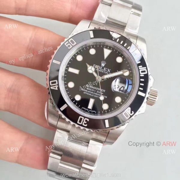 Upgraded Noob Factory 3135 Replica Submariner Watch SS Black Dial Upgraded Noob Factory 3135 Replica Submariner Watch SS Black Dial