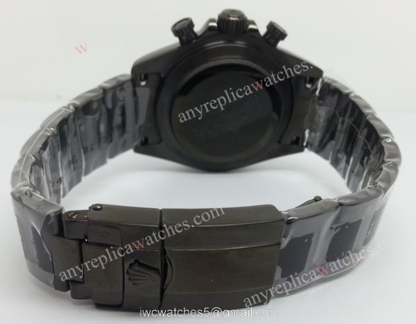 Rolex All Black Daytona Black Face Arabic Markers Red lines Rolex All Black Daytona Black Face Arabic Markers Red lines