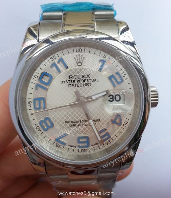 Rolex Datejust NEW Blue Arabic Markers Oyster watch 36mm Rolex Datejust NEW Blue Arabic Markers Oyster watch 36mm
