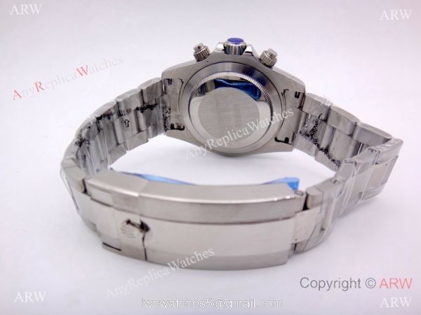 Rolex Daytona Replica Watch SS Ice Blue Dial / Brown Ceramic Bezel 40mm Rolex Daytona Replica Watch SS Ice Blue Dial / Brown Ceramic Bezel 40mm