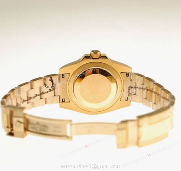 Yellow Gold Rolex GMT Master 2 Rainbow Bezel Watch Black Sapphire Crystal 40mm Yellow Gold Rolex GMT Master 2 Rainbow Bezel Watch Black Sapphire Crystal 40mm