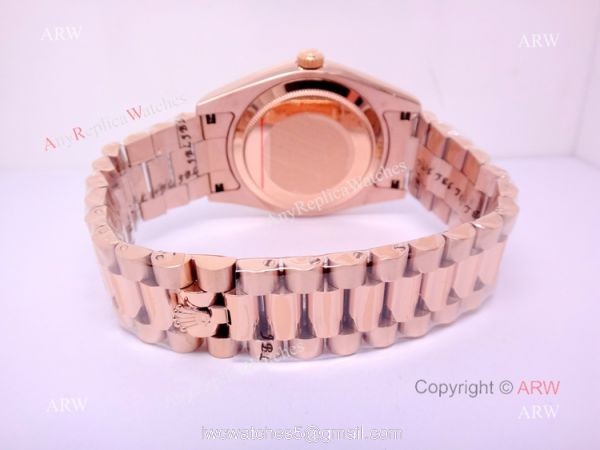 AAA Replica Rolex Day-Date Chocolate Face Watch New 40mm Case AAA Replica Rolex Day-Date Chocolate Face Watch New 40mm Case
