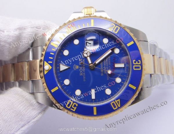 BP Factory 41mm Rolex Submariner Watches 2-tone blue Ceramic Bezel Replica watch BP Factory 41mm Rolex Submariner Watches 2-tone blue Ceramic Bezel Replica watch