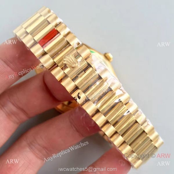 Rolex Day Date II All Gold President band Mens Copy Watch Diamond Markers Rolex Day Date II All Gold President band Mens Copy Watch Diamond Markers