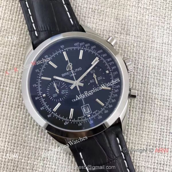 Clone Breitling Transocean Watch Black Chronograph Leather Strap Clone Breitling Transocean Watch Black Chronograph Leather Strap