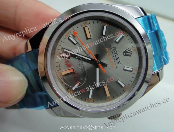 Replica Rolex Milgauss Stainless Steel Gray Face Watch 40mm Replica Rolex Milgauss Stainless Steel Gray Face Watch 40mm