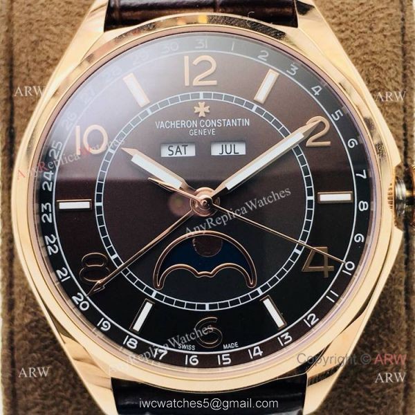 Super Clone Vacheron Constantin Fiftysix Moonphase Watch Rose Gold Chocolate Face Super Clone Vacheron Constantin Fiftysix Moonphase Watch Rose Gold Chocolate Face