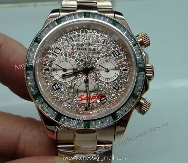 Rolex Daytona Rose Gold Watch Fake Rolex with Diamond Bezel 40mm Watch Rolex Daytona Rose Gold Watch Fake Rolex with Diamond Bezel 40mm Watch