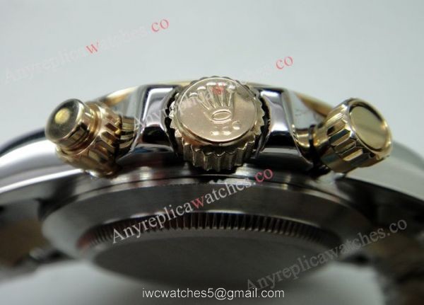 Replica Rolex Daytona Watch 2-Tone Gray Dial Men Size Replica Rolex Daytona Watch 2-Tone Gray Dial Men Size