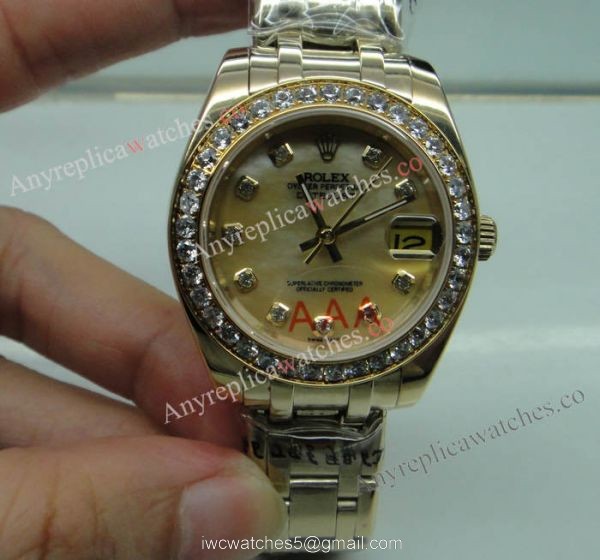 Masterpiece Datejust Replica Rolex Diamond Bezel Yellow Gold 31mm Watch Masterpiece Datejust Replica Rolex Diamond Bezel Yellow Gold 31mm Watch