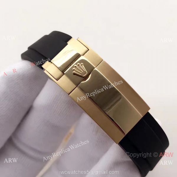 Gold Rolex Daytona Rubber Band Replica Watch Swiss 7750 Movement Gold Rolex Daytona Rubber Band Replica Watch Swiss 7750 Movement