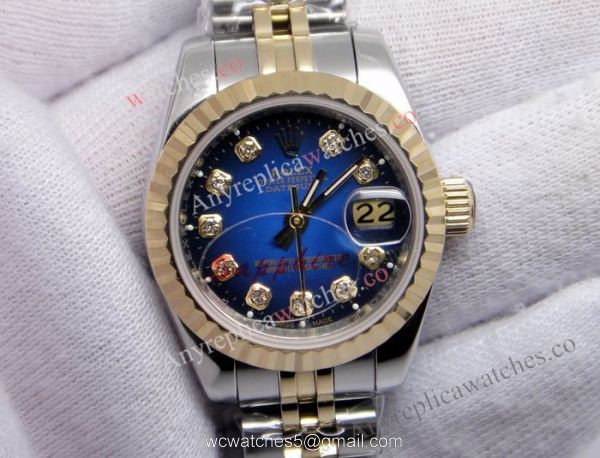 Replica Rolex Datejust 2-Tone Blue Face Ladies Watch for sale Replica Rolex Datejust 2-Tone Blue Face Ladies Watch for sale