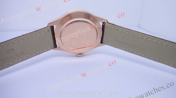 Rolex Cellini DUAL TIME Rose Gold Case White Face Copy Watch Rolex Cellini DUAL TIME Rose Gold Case White Face Copy Watch