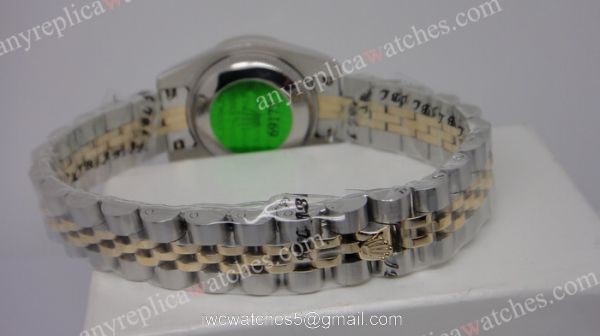 High Quality Rolex Replica Ladies Watch 2-Tone Black Dial Low Price High Quality Rolex Replica Ladies Watch 2-Tone Black Dial Low Price