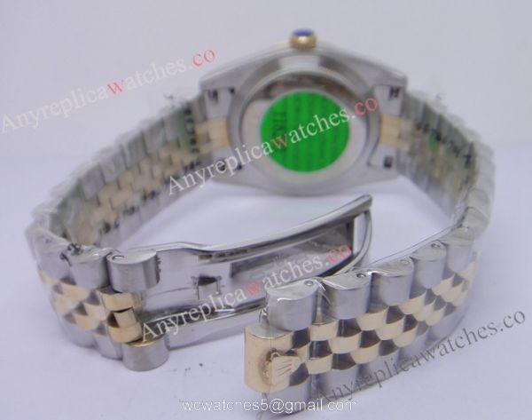 Replica Red Face Rolex Datejust Watch / 2-Tone Diamond Bezel Replica Red Face Rolex Datejust Watch / 2-Tone Diamond Bezel