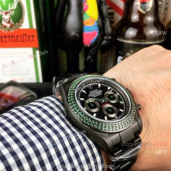 New Daytona Rolex Rainbow Replica Watch All Black Limited Edition New Daytona Rolex Rainbow Replica Watch All Black Limited Edition