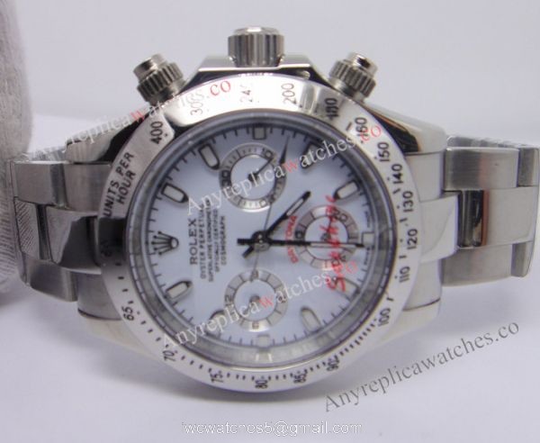 Replica rolex daytona stainless steel white face automatic watch Replica rolex daytona stainless steel white face automatic watch