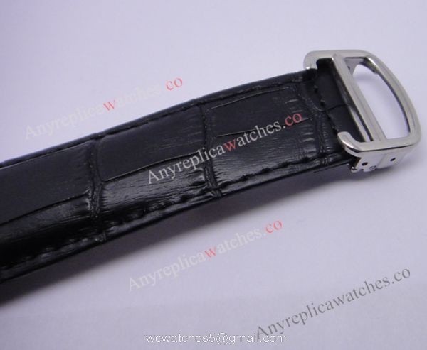 Cartier Calibre Divers Watch: SS White Dial Black Leather Replica Watch Cartier Calibre Divers Watch: SS White Dial Black Leather Replica Watch