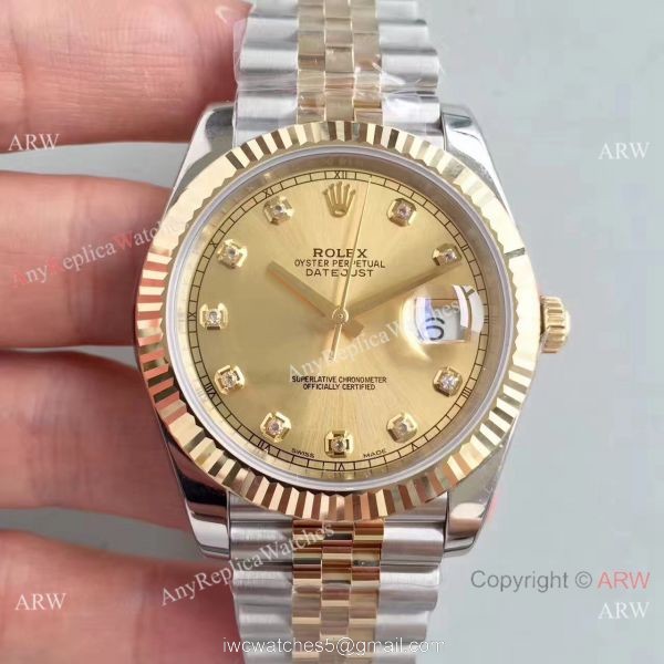 (EW) Replica Rolex Datejust II 41mm 2-Tone Jubilee Black Diamond Watch ETA3255 (EW) Replica Rolex Datejust II 41mm 2-Tone Jubilee Black Diamond Watch ETA3255