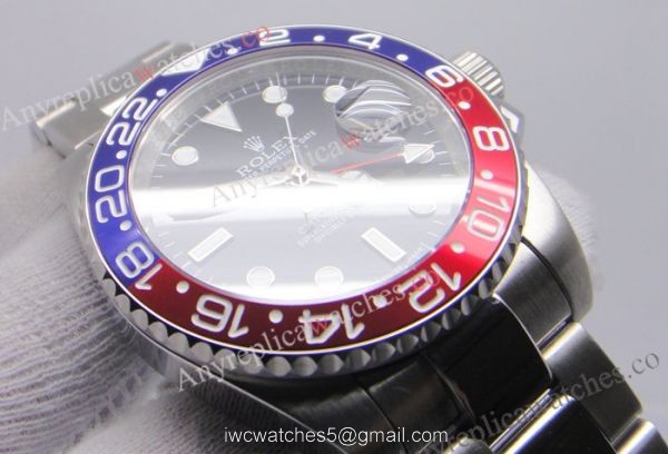 Newest Grade Rolex Gmt-Master Ii Red / Blue Ceramic Looking Bezel Watch Newest Grade Rolex Gmt-Master Ii Red / Blue Ceramic Looking Bezel Watch