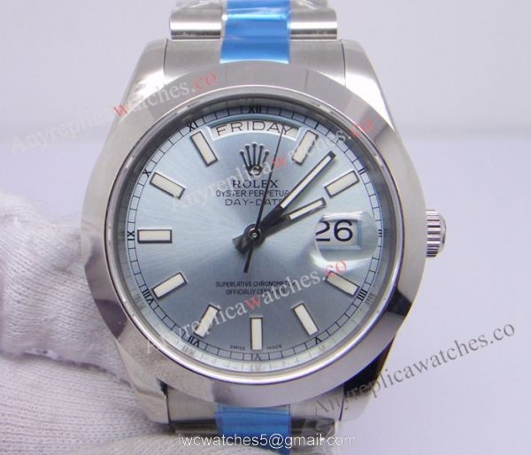 Replica Rolex Daydate II Ice Blue AAA Grade Watch 41mm Replica Rolex Daydate II Ice Blue AAA Grade Watch 41mm