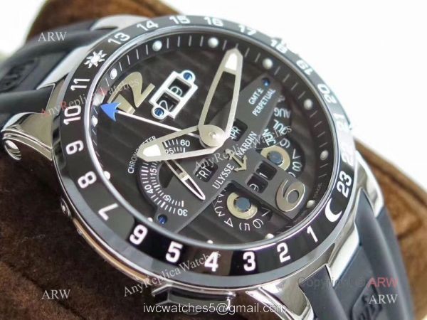 Copy Ulysse Nardin El Toro UN-32 SS Black Dial Watch Swiss Grade Copy Ulysse Nardin El Toro UN-32 SS Black Dial Watch Swiss Grade