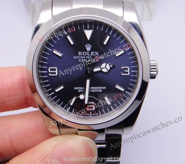 Rolex Explorer Oyster band Stainless Steel Blue Face Replica Watch Rolex Explorer Oyster band Stainless Steel Blue Face Replica Watch