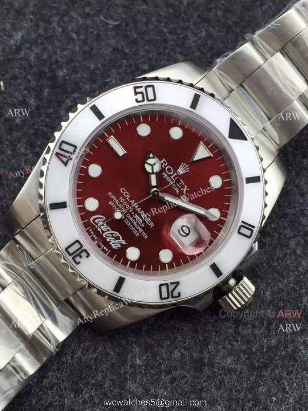 Swiss Replica Rolex Submariner Red Dial watch Coca Cola Limited Edition Swiss Replica Rolex Submariner Red Dial watch Coca Cola Limited Edition