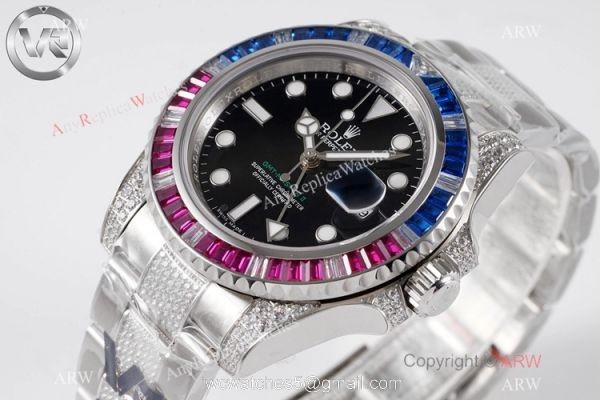 Swiss 1:1 VR Factory &8216;MAX Rolex GMT-Master II 116759 Saru Watch Diamond Band Swiss 1:1 VR Factory &8216;MAX Rolex GMT-Master II 116759 Saru Watch Diamond Band