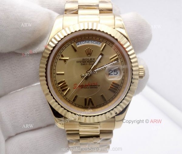 New High Quality Replica Rolex Day-Date President Band Gold Dial 40mm Watch New High Quality Replica Rolex Day-Date President Band Gold Dial 40mm Watch